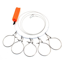 Кукан Namazu 3м d2 мм (5 карабинов) с поплавком N-FTAF-289