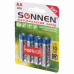 Батарейки алкалиновые Sonnen Super Alkaline LR6 (АА) 4 шт 451094 (12)