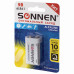 Батарейка алкалиновая Sonnen Alkaline 6LR61 (Крона) 1 шт 451092 (6)