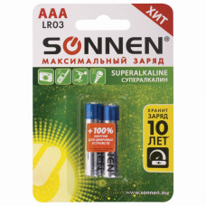 Батарейки алкалиновые Sonnen Super Alkaline LR03 (AAA) 2 шт 451095 (12)