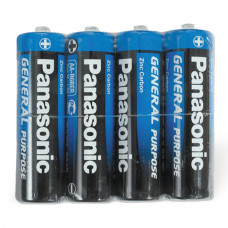 Батарейки солевые Panasonic R6 (AA) 4 шт (316) (15)