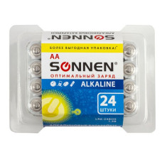 Батарейки алкалиновые  Sonnen Alkaline LR6 (АА) 24 шт 455095 (2)