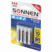 Батарейки алкалиновые Sonnen Alkaline LR03 (AAA) 4 шт 451088 (12)