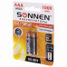 Батарейки аккумуляторные Sonnen HR03 (AAA) Ni-Mh 1000 mAh 2 шт 454237 (2)