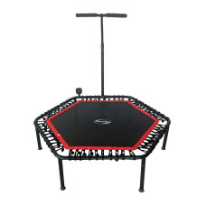 Фитнес-батут с ручкой и компьютером Sport Elite FB-1361 (135 см)