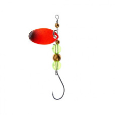 Мини блесна вертушка Premier Fishing Micro-spini 2г, цвет РЧ розово-черный