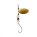 Мини блесна вертушка Premier Fishing Micro-spini 2г, цвет ЖЧ желтый-черный