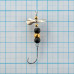 Мини блесна вертушка Premier Fishing Micro-turbo 1,8г, цвет ТЖ желтые шарики