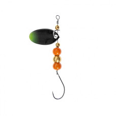 Мини блесна вертушка Premier Fishing Micro-spini 2г, цвет ЧЗ черно-зеленый