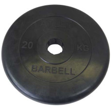 Блин для штанги обрезиненный MB Atlet d-51 20 кг