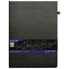 Скетчбук А4 Brauberg Art Classic 80 листов 140 г/м2 черная бумага 113206 (1)