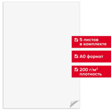 Ватман А0 Brauberg ГОЗНАК С-Пб 200 г/м2 5 листов 126310 (1)