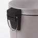 Ведро-контейнер для мусора урна с педалью Laima Classic 12 л серое матовое металл 604944 (1)