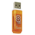 Флешка 8 GB Smartbuy Glossy USB 2.0 (SB8GBGS-Or)