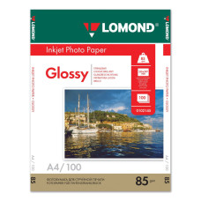 Фотобумага для струйной печати Lomond А4 85 г/м2 100 листов односторонняя глянцевая 0102145 (1)