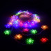 Светодиодная гирлянда для дома (мультиколор) Vegas Цветочки 80 LED, 10 м, 220V 55084