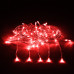 Светодиодная гирлянда для дома (красный свет) Vegas Занавес 156 LED, 12 нитей, 1,5х1,5 м, 220V 55080