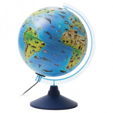 Глобус зоогеографический Globen Классик Евро d250 мм с подсветкой Ке012500270 (1)