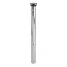 Дымоход Helios HS-GS-D-3 сборный с зонтиком SMART D 90мм, L 1130мм 331125