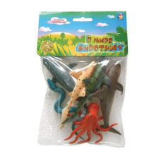 Набор фигурок 1TOY В мире животных Морские животные 6 шт Т50514 цена за 3 шт
