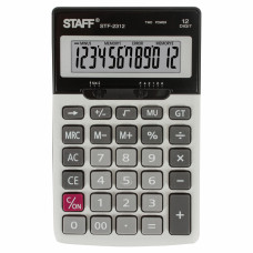 Калькулятор настольный металлический Staff STF-2312 12 разрядов 250135