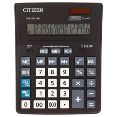 Калькулятор настольный Citizen BUSINESS LINE CDB1601BK 16 разрядов 250436