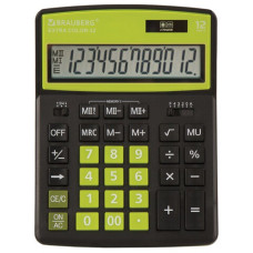 Калькулятор настольный Brauberg Extra Color-12-BKLG 12 разрядов 250477 (1)