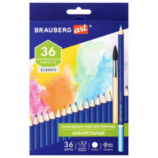 Карандаши акварельные художественные Brauberg Art Classic 36 цветов 3,3 мм 181531 (1)