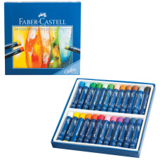 Пастель масляная художественная Faber Castell Oil Pastels 24 цвета круглое сечение 127024
