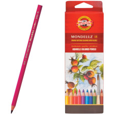 Карандаши акварельные художественные KOH-I-NOOR Mondeluz 18 цветов 3717018001KSRU/180329 (1)
