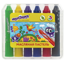 Масляная пастель Колибри 6 цветов 227298