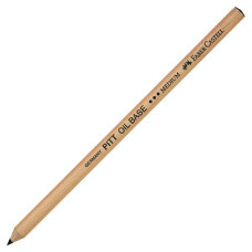 Карандаш масляный Faber-Castell Pitt Oil Base черный, средняя твердость 112603