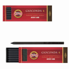 Уголь искусственный для рисования KOH-I-NOOR Gioconda мягкий 6 шт 8673001005PK