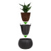 Кашпо для цветов Beton Bowl DKB290-B411 чёрный 2 предмета 3,9л
