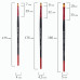 Кисти BRAUBERG PREMIUM набор 10 шт круглые № 1 2 3 5 8 плоские № 2 4 6 8 10 201027 (1)