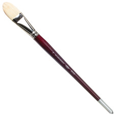 Кисть художественная KOH-I-NOOR щетина, плоская, №14, длинная ручка 9936014013BL