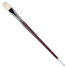 Кисть художественная KOH-I-NOOR щетина, плоская, №10, длинная ручка 9936010014BL