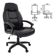 Кресло офисное Brabix Formula EX-537 экокожа черное 531388 (1)