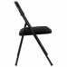 Стул складной BRABIX Golf Plus CF-003 КОМФОРТ, чёрный каркас, чёрная ткань, 532889 (1)