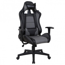 Кресло компьютерное Brabix GT Racer GM-100 экокожа черно-серое 531926 (1)