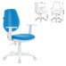 Кресло детское BRABIX Fancy MG-201W, пластик белый, голубое, MG-201W/532411 (1)