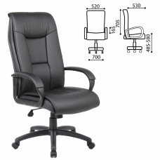 Кресло руководителя Brabix Premium Work EX-513 экокожа черное 531943 (1)