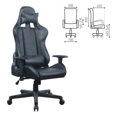 Кресло компьютерное Brabix GT Carbon GM-115 экокожа черное 531932 (1)