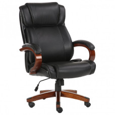 Кресло руководителя Brabix Premium Magnum EX-701 дерево/кожа черное 531827 (1)