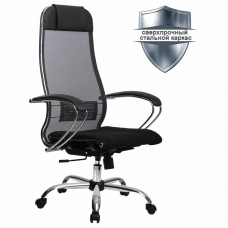 Кресло офисное Metta К-3 ткань/сетка, черное