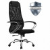Кресло офисное Metta SU-B-8 ткань/сетка черное (1)