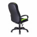 Кресло компьютерное Бюрократ Viking-9/BL+SD экокожа/ткань, черно-зеленое