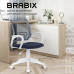 Кресло BRABIX Fly MG-396W, пластик белый, сетка, темно-серое, MG-396W/532400 (1)