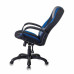 Кресло компьютерное Бюрократ Viking-9/BL+BLUE экокожа/ткань, черно-синее