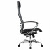 Кресло офисное Metta К-3 ткань/сетка, черное